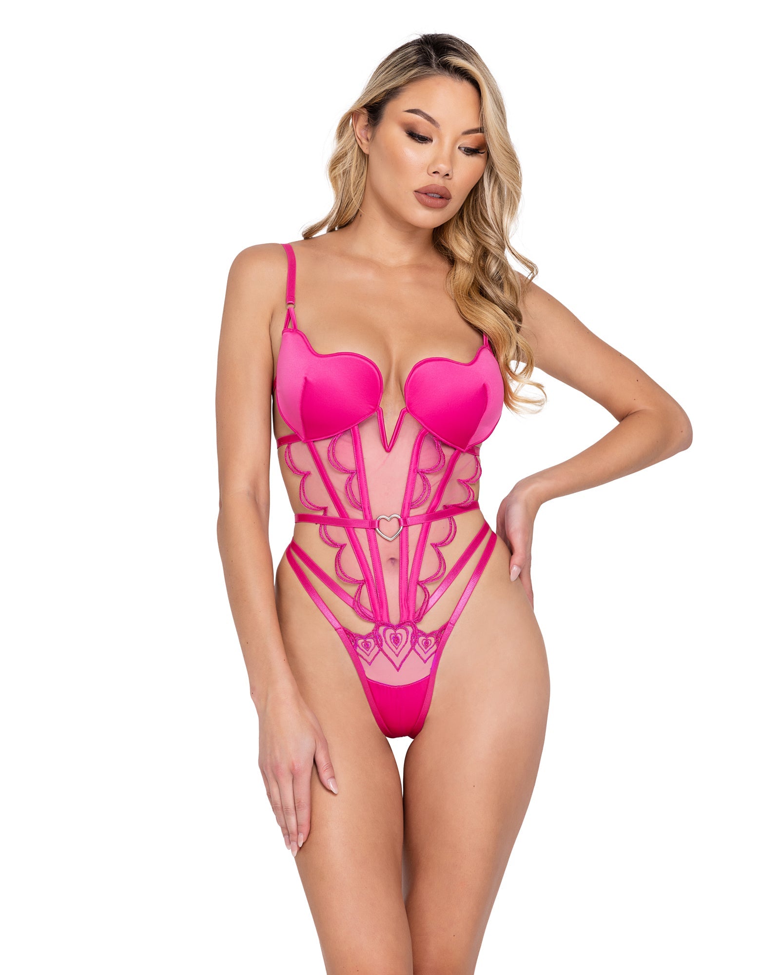 Arabella Bubblegum Heart Cup Pink Teddy