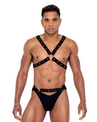 Men’s Pride Criss-Cross Black Swim Briefs