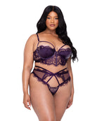 Plus Size Octavia Sugar Plum 2-Piece Short Set